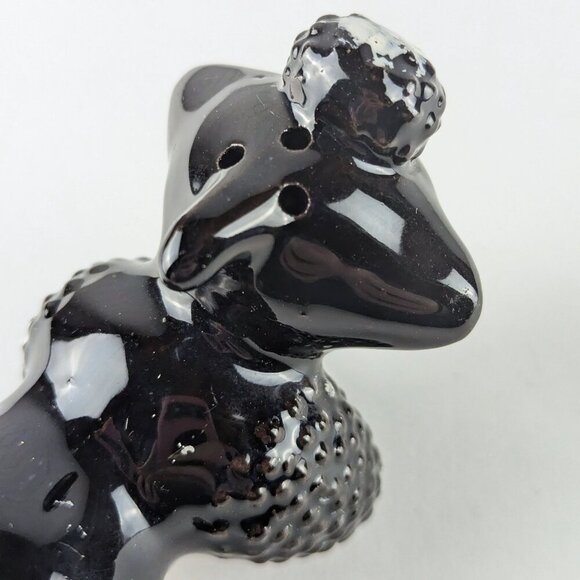 Vintage 50s/60s Black Poodle Ceramic Salt Shaker - Picture 9 of 9